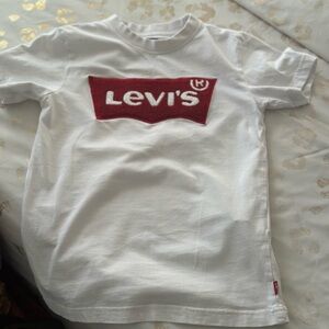 Levi's Kids White Tee with Red Logo